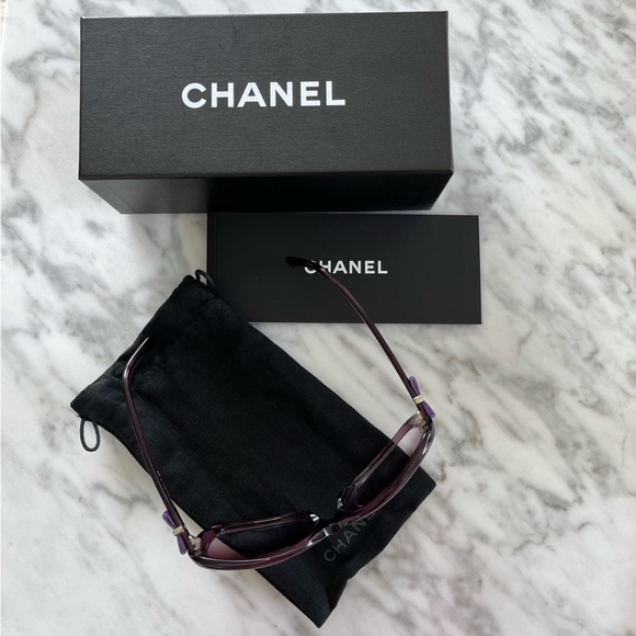 Chanel Acetate CC Bow Sunglasses 5171 Purple - Picture 3 of 10